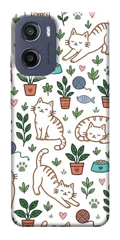 TPU чохол Demsky Cats pattern для Motorola Moto G05