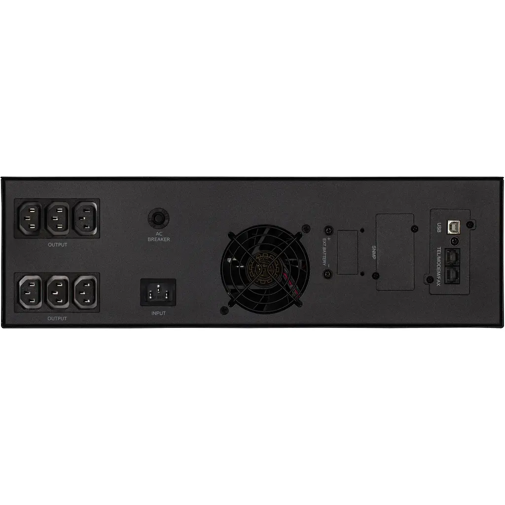 Источник бесперебойного питания 2E PS3000RT, 3000VA/2400W, RT3U, LCD, USB, 6xC13 - фото 6
