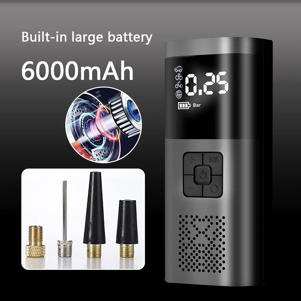 Портативний компресор Wireless Pump 12В ST5509D ∙ Багатофункціональний портативний Wireless Pump компресор - фото 3