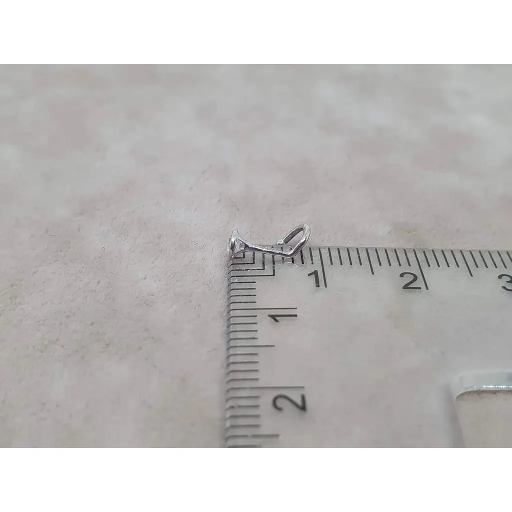 Золота сережка-пірсинг Столична Ювелірна Фабрика в ніс з фіанітом. 360020Б - фото 3