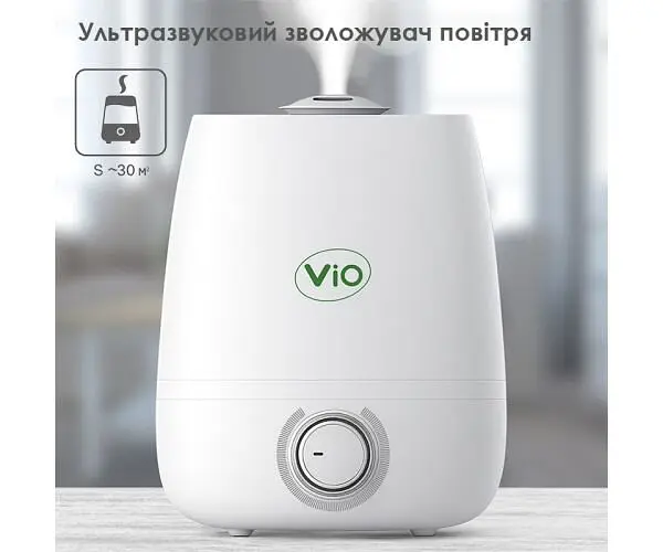 ViO HU-860, Ультразвуковий зволожувач повітря, 4 л, 23 W, верхній налив води - фото 3