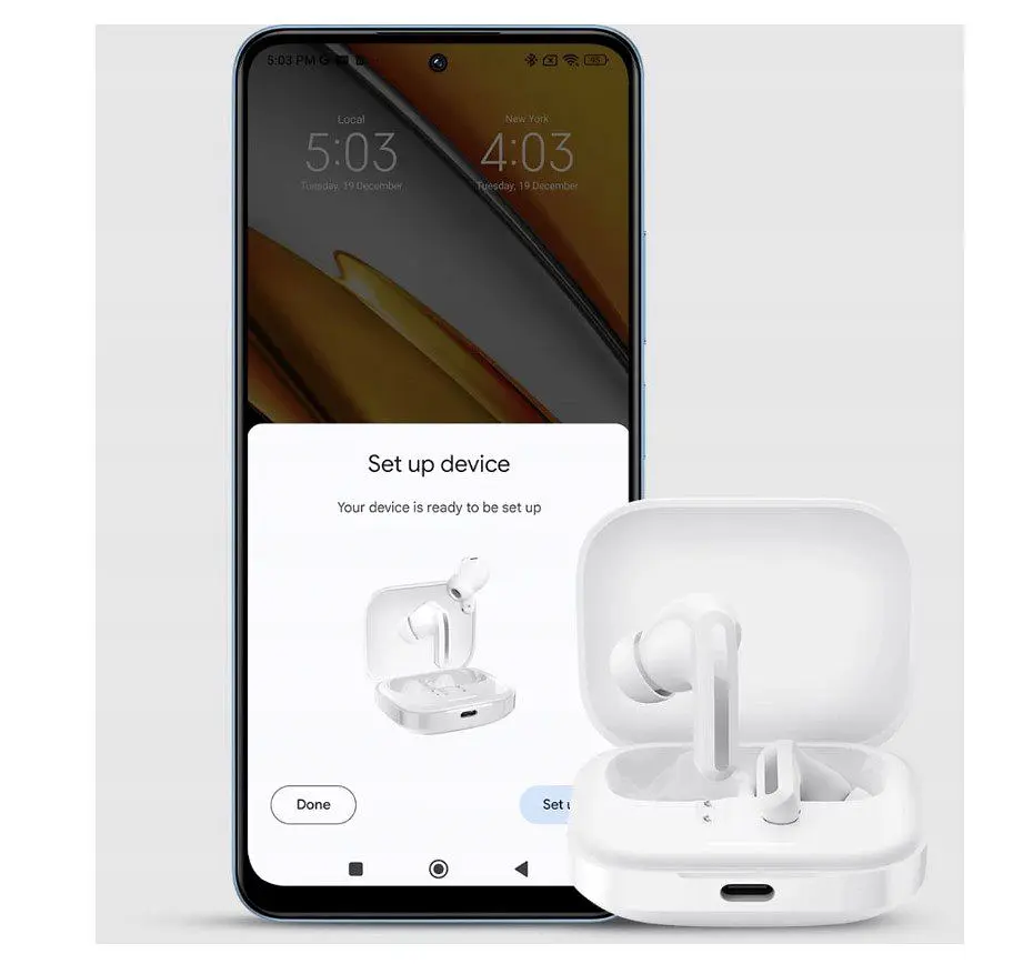 Наушники Xiaomi Redmi Buds 5 White TWS с шумоподавлением - фото 7