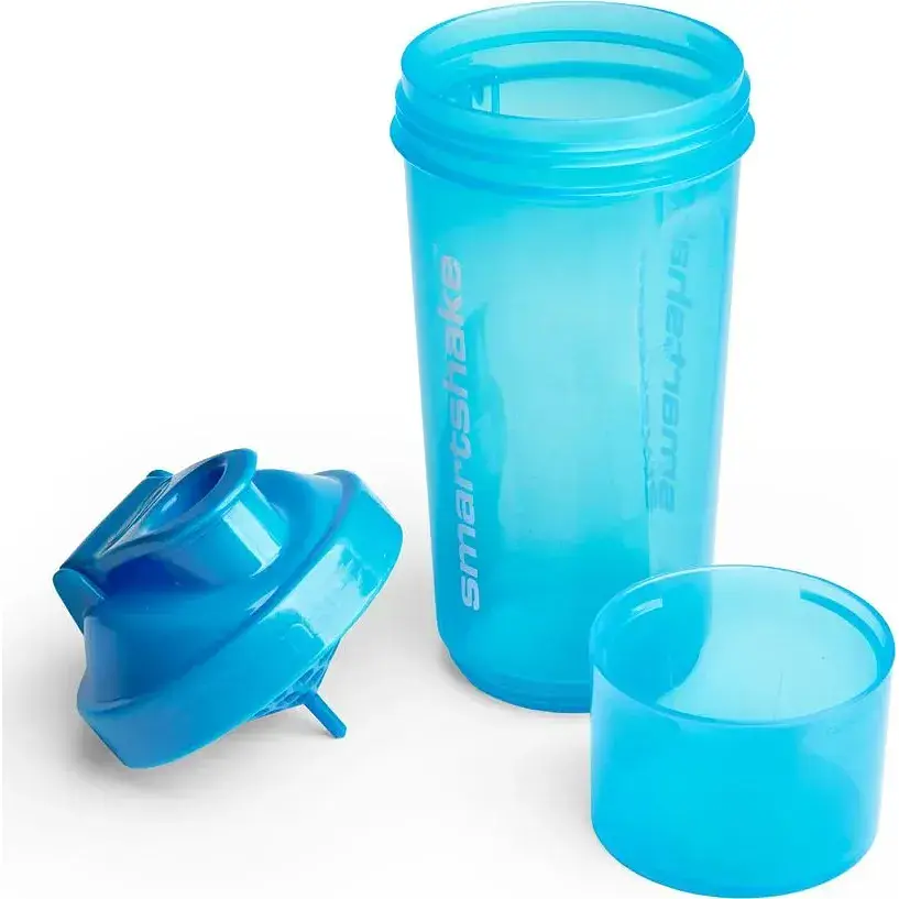 Шейкер спортивный Smart Shake Slim Neon Blue 500 мл - фото 2