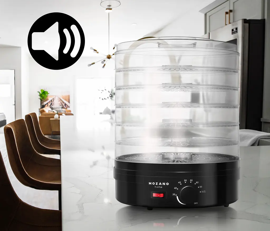 Сушилка дегидрататор Mozano Food Dehydrator 500 W Czarna - фото 3