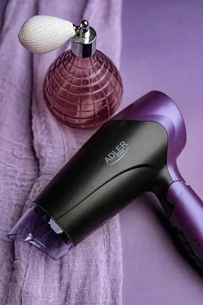 Фен дорожній Adler AD 2260, 1600 Вт 2 рівні обдування холодний режим концентратор складана ручка 1 шт. фіолетовий (33705-IS) - фото 6