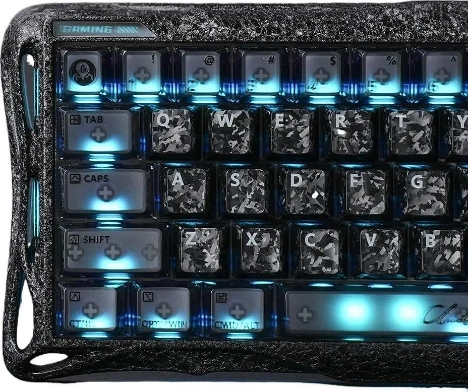 Клавіатура GravaStar Mercury V60 Pro 60 keys UFO Magnetic Gaming 8K USB-A RGB Crystal Rose (GSV60PRO_CF_BLK) - фото 6