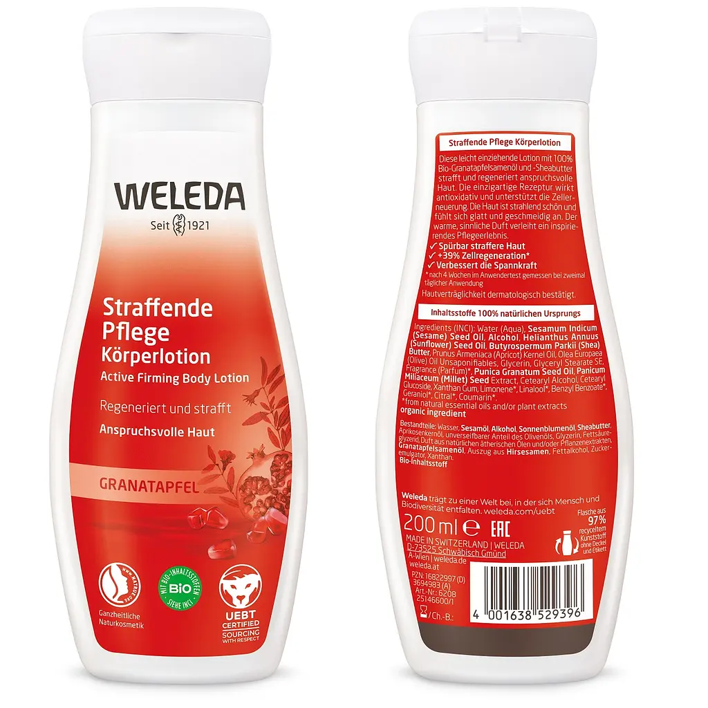 Лосьйон для тіла Weleda Гранат Актив пружність та зміцнення 200 мл (6208000) - фото 2