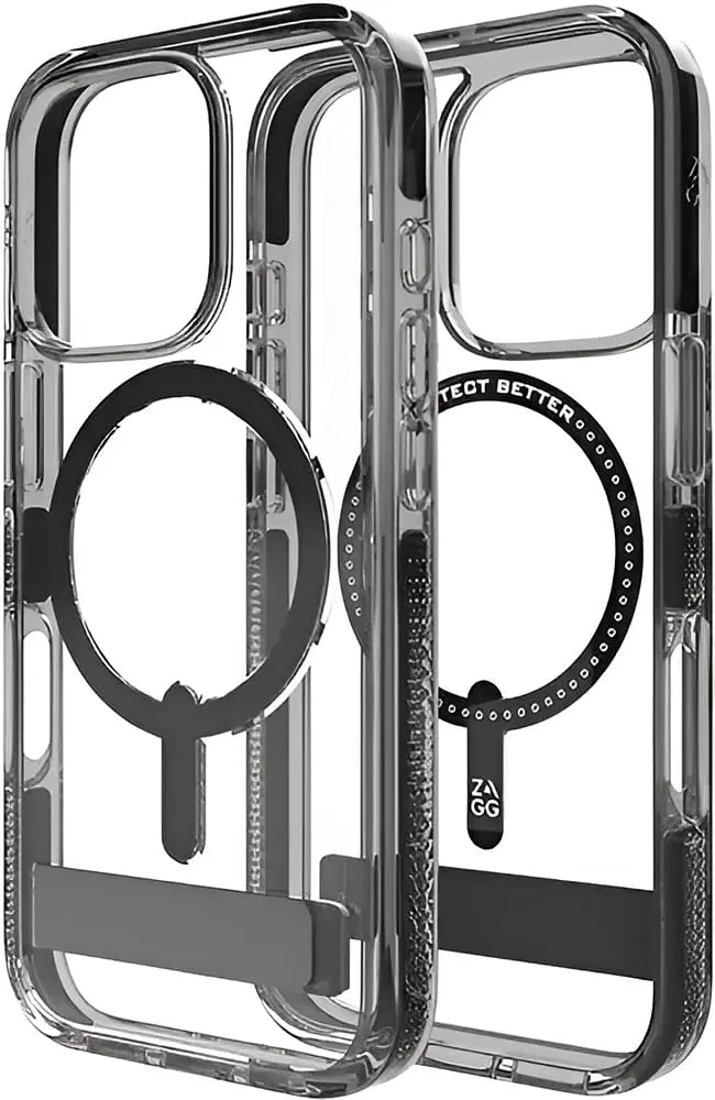 Чохол Zagg Gear4 Piccadilly Snap with Magsafe w/ Kickstand для Apple iPhone 16 Pro Max (702316274) Black