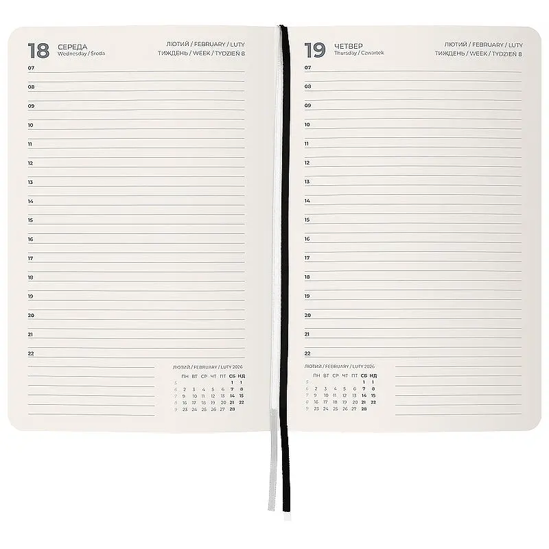 Дневник Axent Partner City Soft 2026 черный 145 х 210 мм (8821-26-01-A) - фото 3