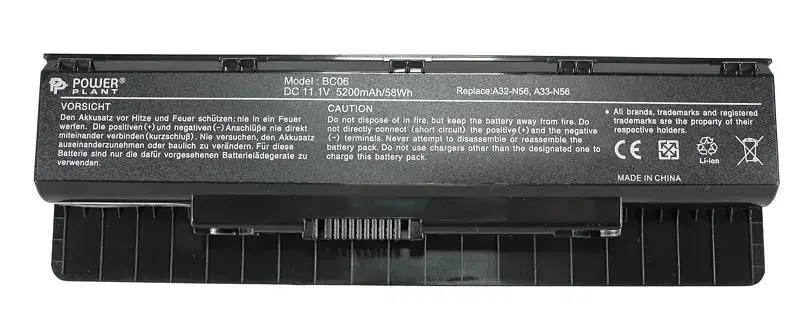 Акумулятор PowerPlant для ноутбуків ASUS N46 (A32-N56) 11.1V 5200mAh (NB00000233) - фото 2