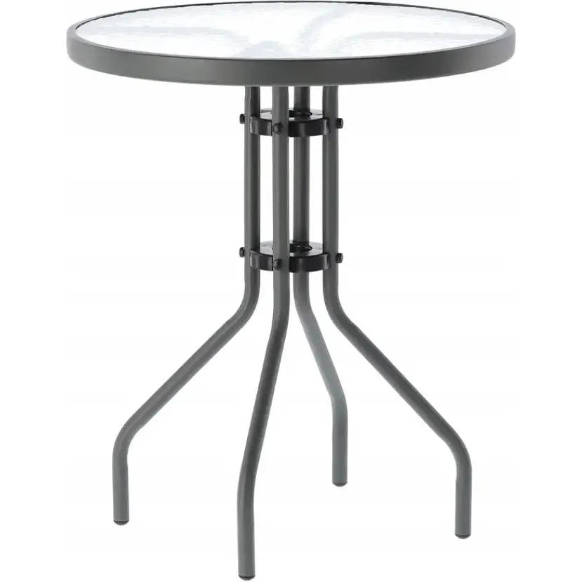 Садовая мебель Chomik Bistro стол и 2 стулья серый - фото 5