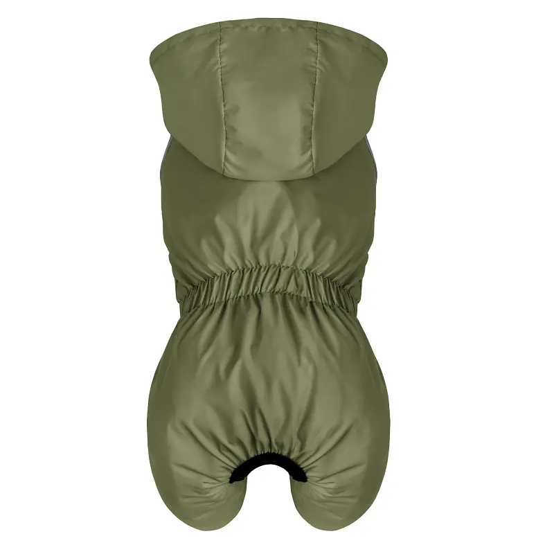 Комбинезон-дождевик для собак Barksi Textile размер S оливковый - фото 2