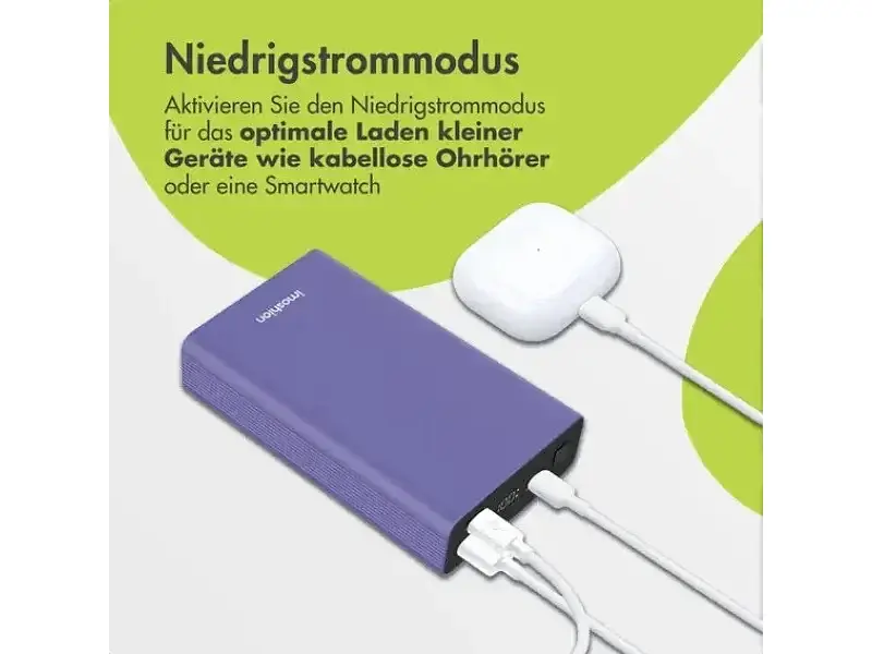 Зовнішній акумулятор (Power Bank) Imoshion Mini 20000mAh Lila (8720922141507) - фото 4