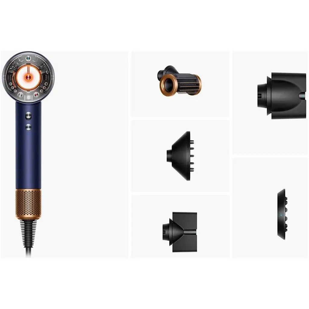 Фен Dyson Supersonic Nural Straight+Wavy Prussian Blue/Rich Copper (122612-01) [141800] - фото 2