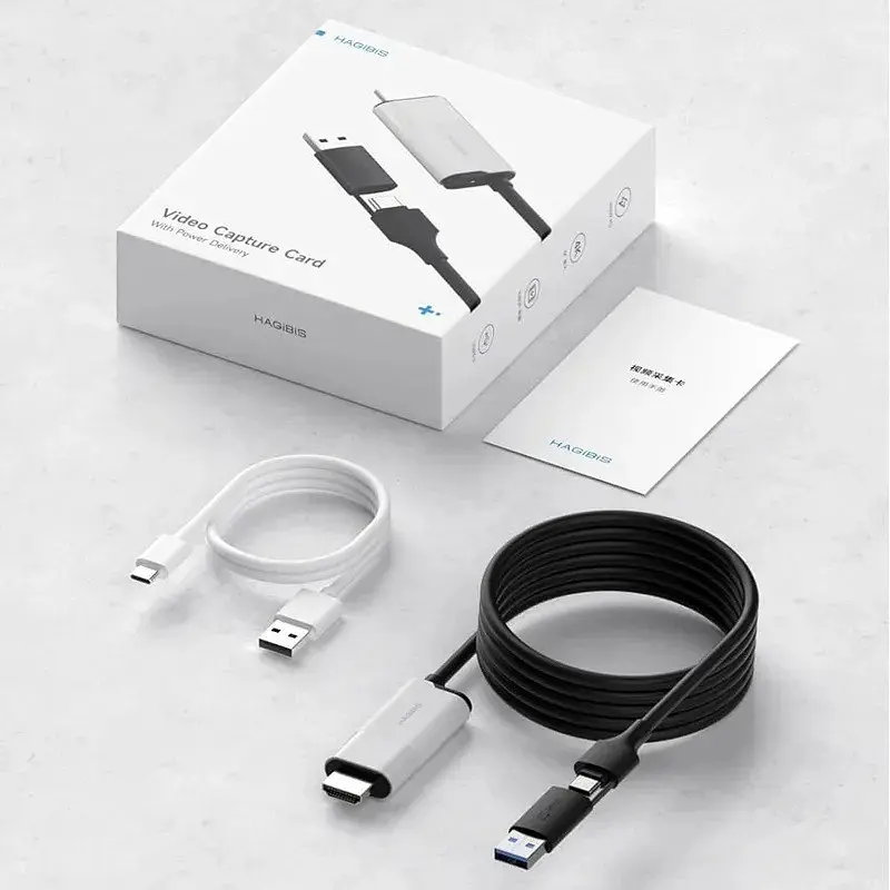 Зовнішня карта відеозахоплювача кабель Xiaomi Hagibis HDMI на USB/Type-C 1080P 60fps 100W PD (UHC10) - фото 3