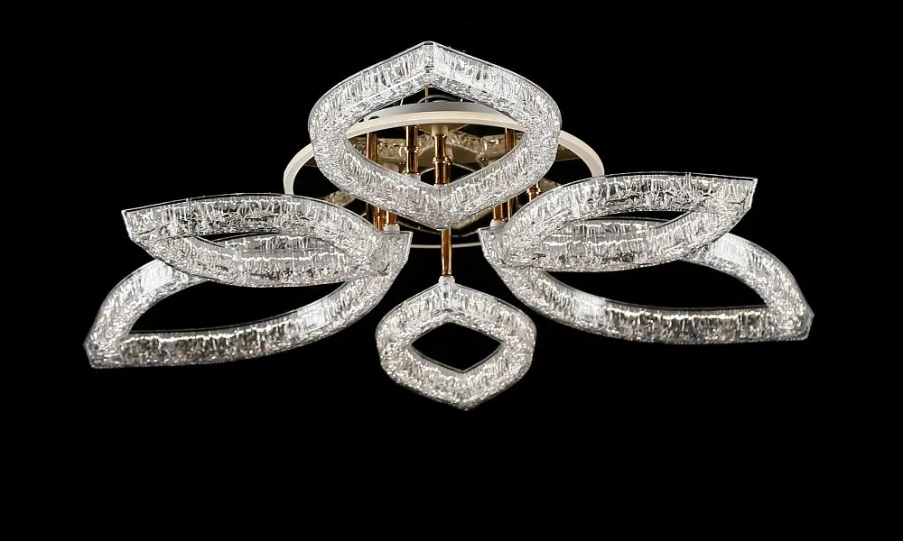 Світлодіодна люстра Splendid Ray LD/3S+3B LED (GD), золото, білий, 80 Вт, від 14-22 м² - фото 3