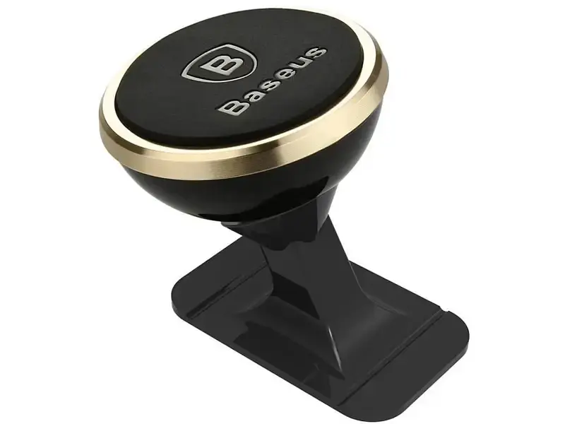 Автомобільний тримач для смартфона BASEUS Adjustable Magnetic Phone Mount Gold (SUCX140015) - фото 5