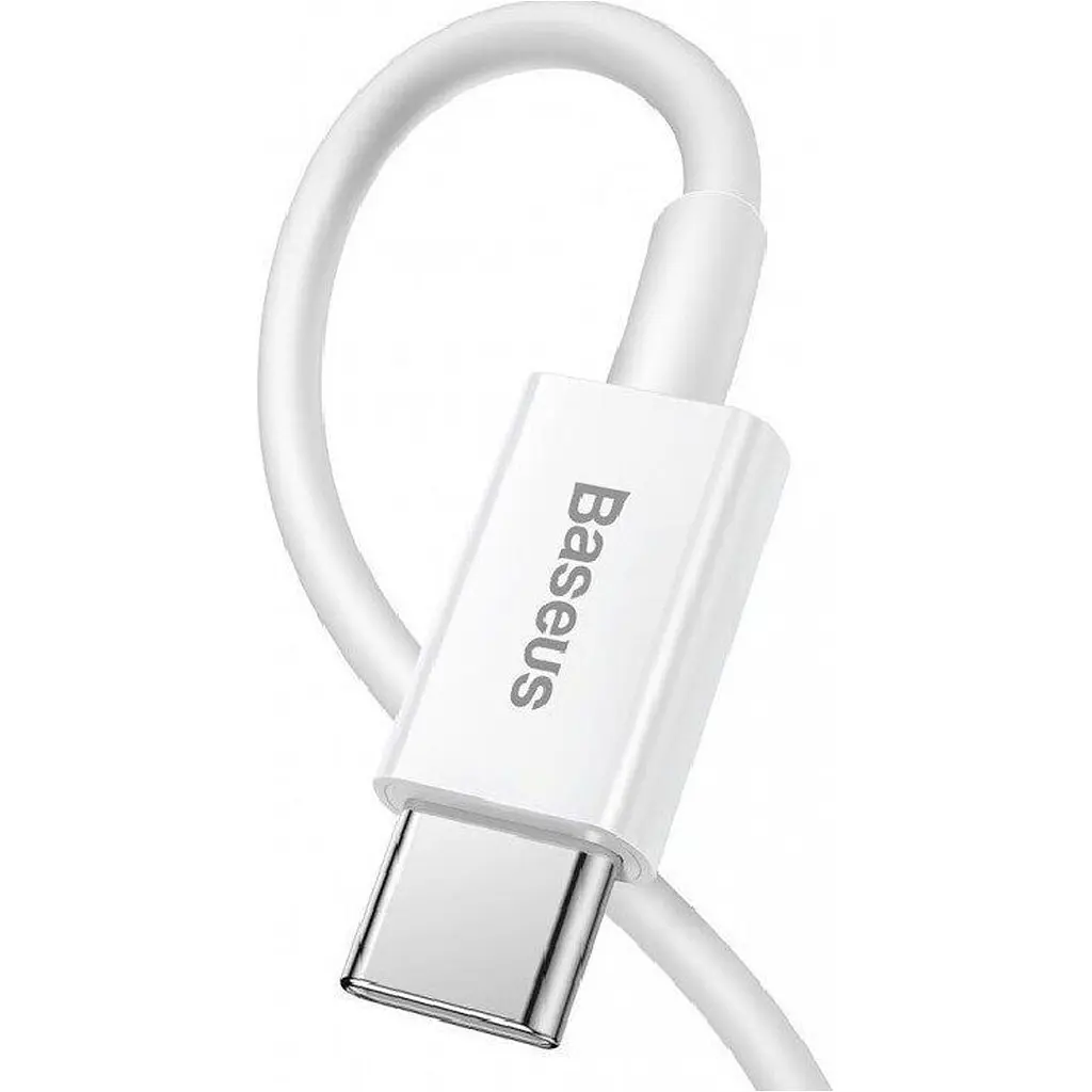 Кабель Baseus Superior Series USB-C to Lightning 20W 0.25m White (CATLYS-02) [111359] - фото 2