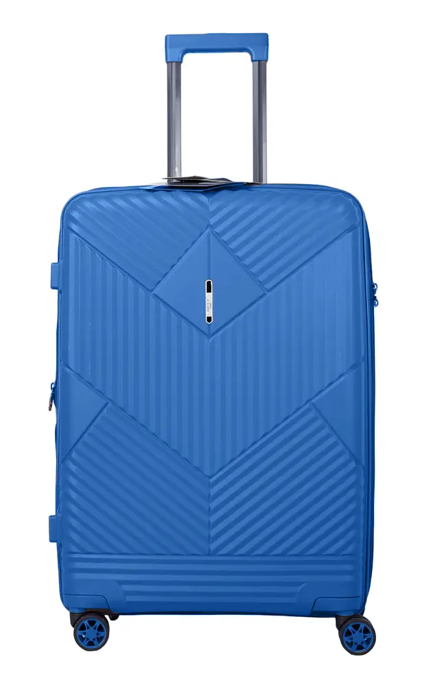 Валіза середня M поліпропілен Airtex 639 69×44×27см 77л Синій