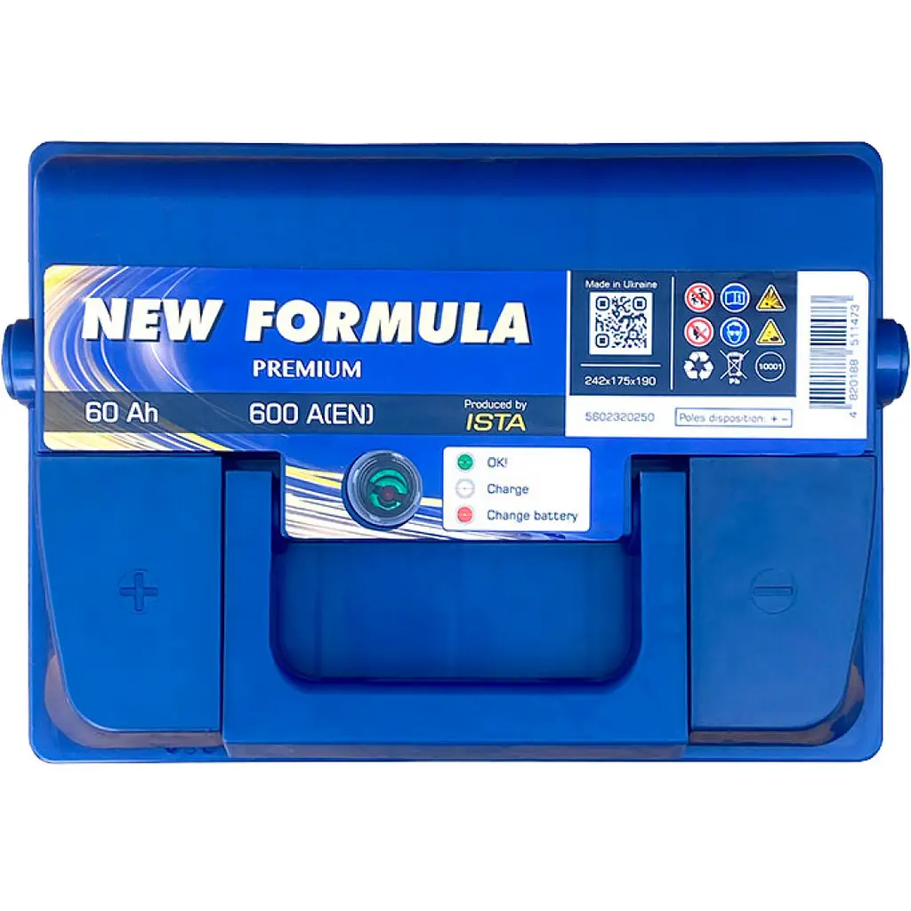 Автомобильный аккумулятор New Formula Premium 6СТ-60Ah (+/-) 600А (EN) - фото 3