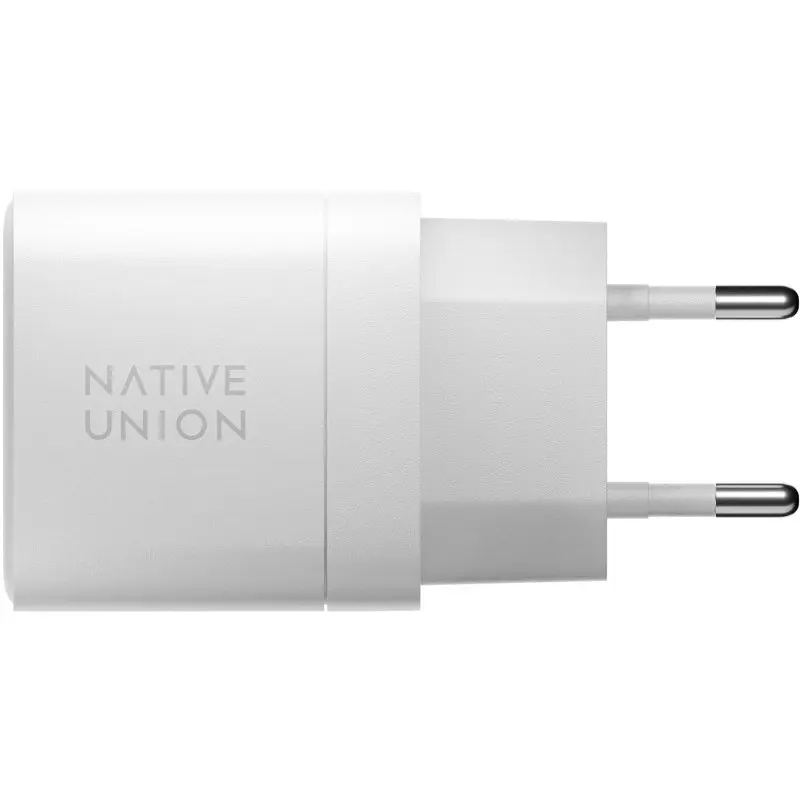 Сетевое зарядное устройство Native Union Fast GaN Charger PD 35 Вт Dual USB-C Port White (FAST-PD35-WHT-EU) - фото 2