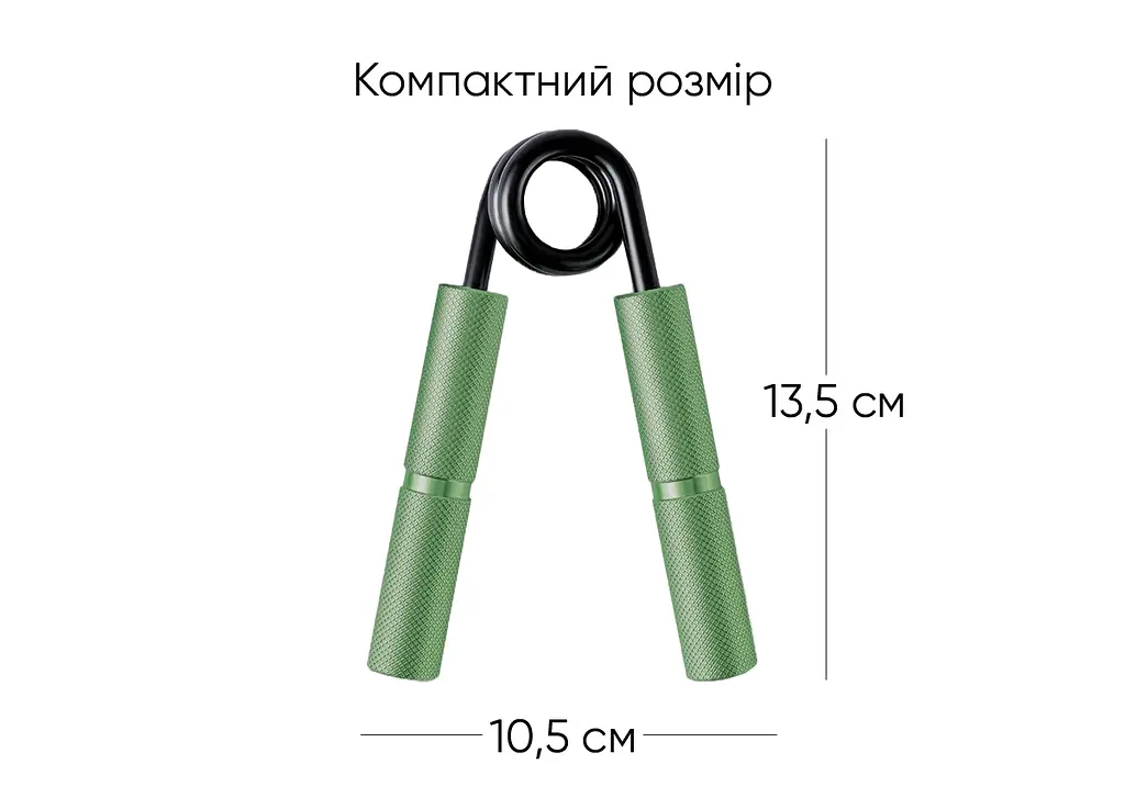 Кистьовий еспандер EasyFit Hand Grip PRO 91 кг зелений (200 lb) - фото 2
