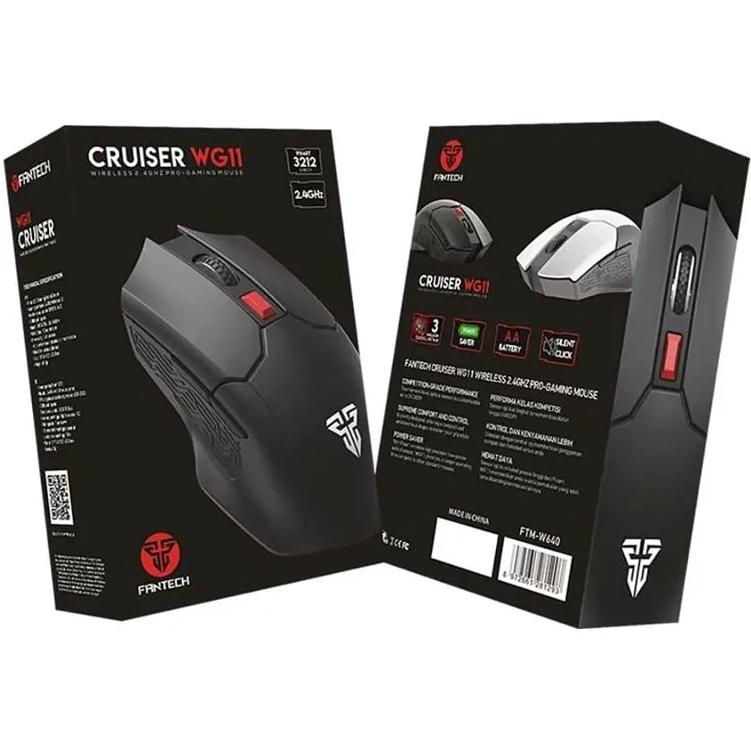Ігрова бездротова миша Fantech WG-11 Cruiser PixArt 10G Black - фото 4