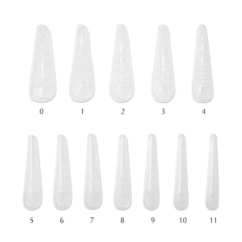 Багаторазові верхні арочні форми PNB Reusable Upper Arched Nail Forms 120 шт - фото 4