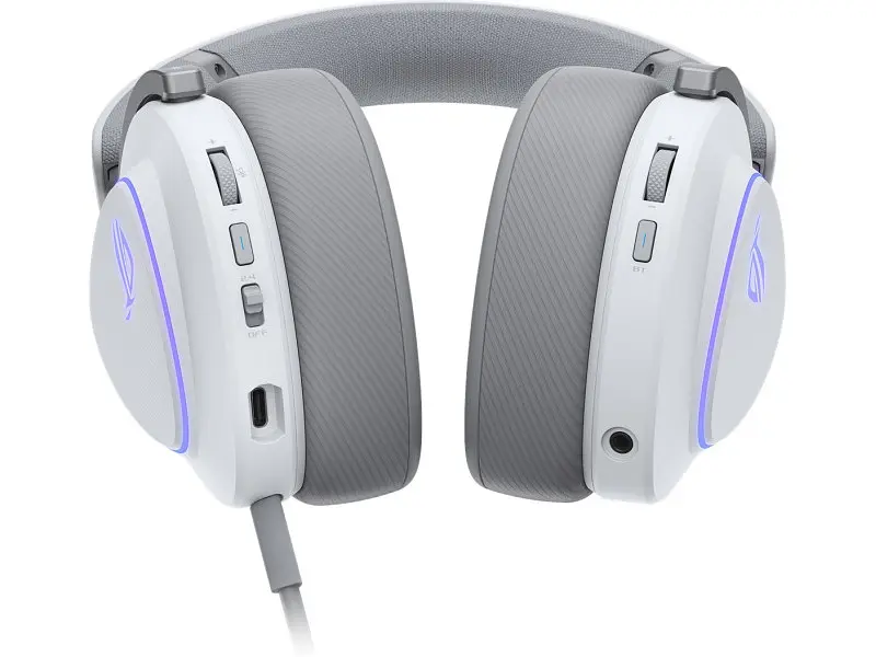 Навушники з мікрофоном Asus ROG Delta II White (90YH03W0-BHUA10) - фото 4