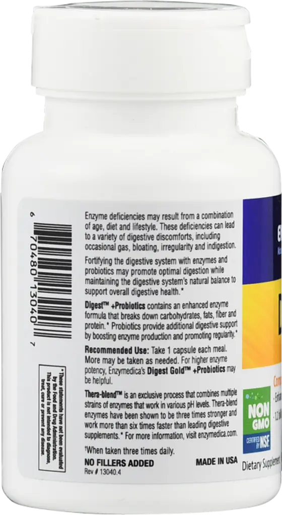Ферменты с пробиотиками Enzymedica Digest+Probiotics 30 капсул - фото 3