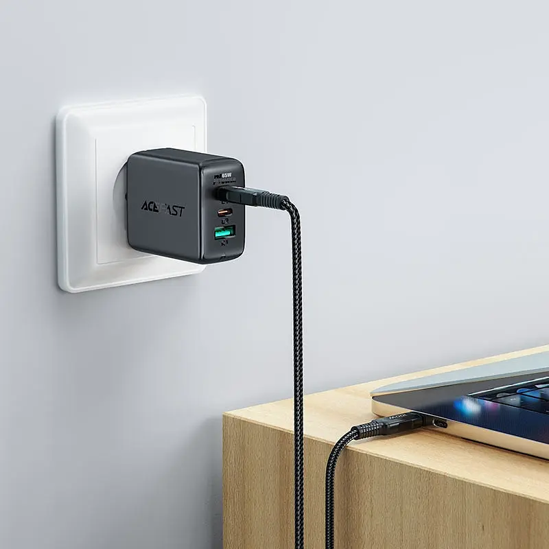Кабель USB 2.0 Type-C M-M, 2 м, 100W C4-03, zinc alloy, Чорний, Acefast - фото 5