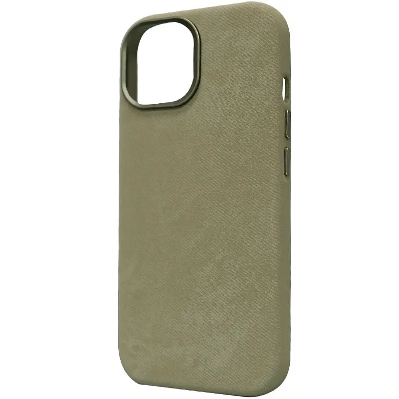 Чохол Denim with MagSafe для Apple iPhone 15 (6.1) Olive - фото 2