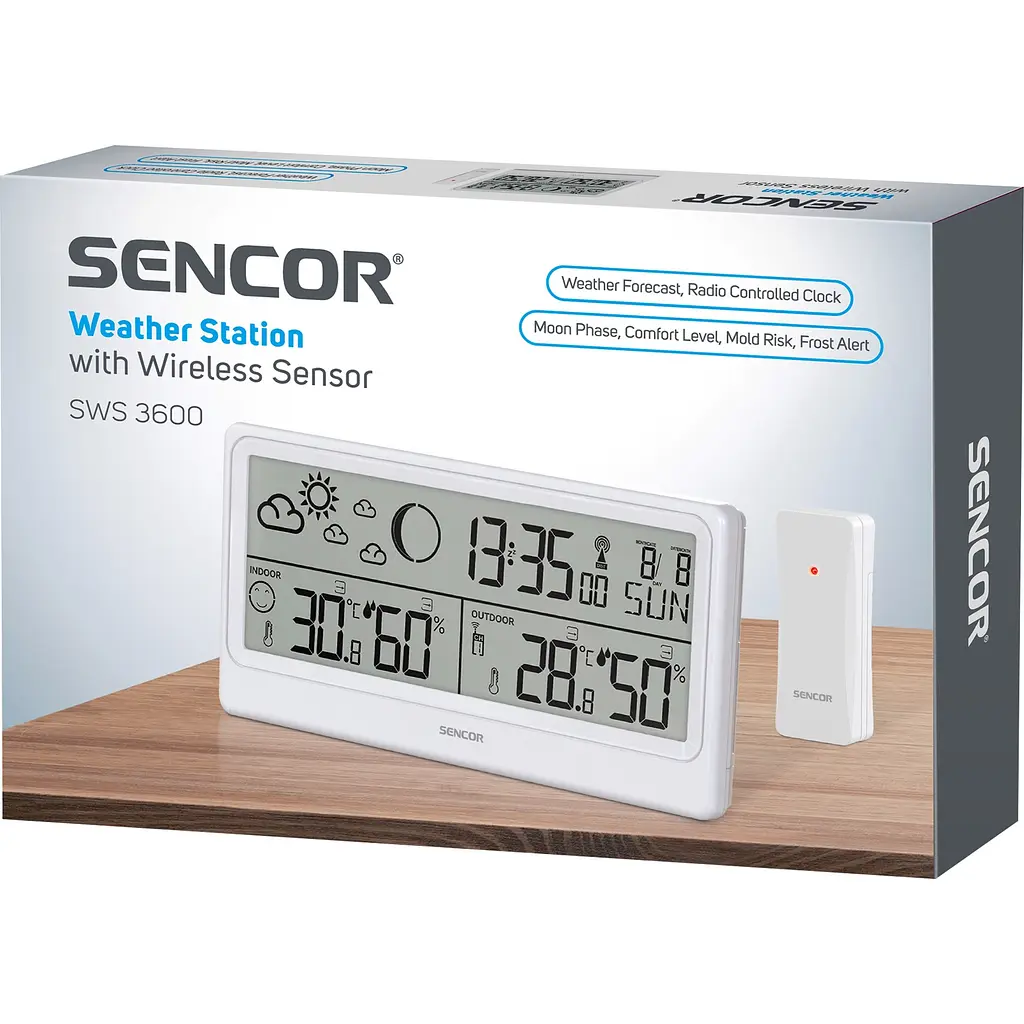 Метеостанція Sencor білий (SWS3600) - фото 9