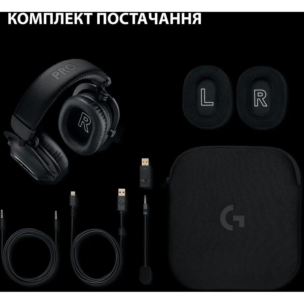 Навушники Logitech G Pro X 2 Lightspeed Wireless Black (981-001263) - фото 9