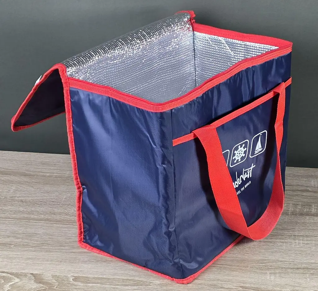 Термосумка Stenson Wanderlust R28805 25 л охолодження та збереження температури 36x20x32 см Синій - фото 4