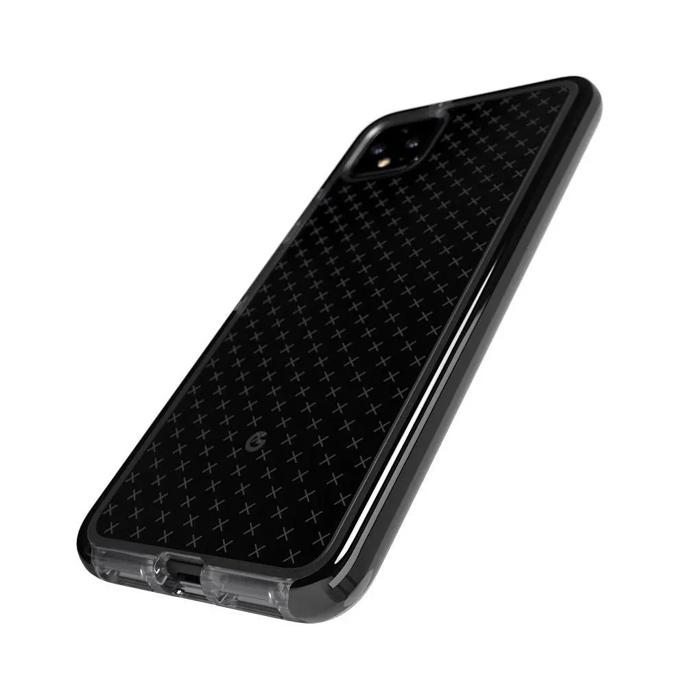 Протиударний чохол з антимікробним покриттям Tech21 Evo Check для Google Pixel 4 Smokey Black - фото 4