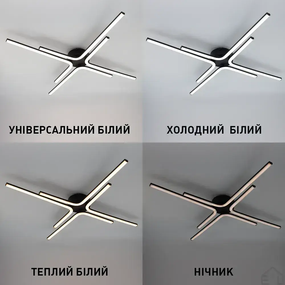 Керована світлодіодна люстра ESTA 70 Вт 4DL 770x60 мм ESLLSE - фото 4