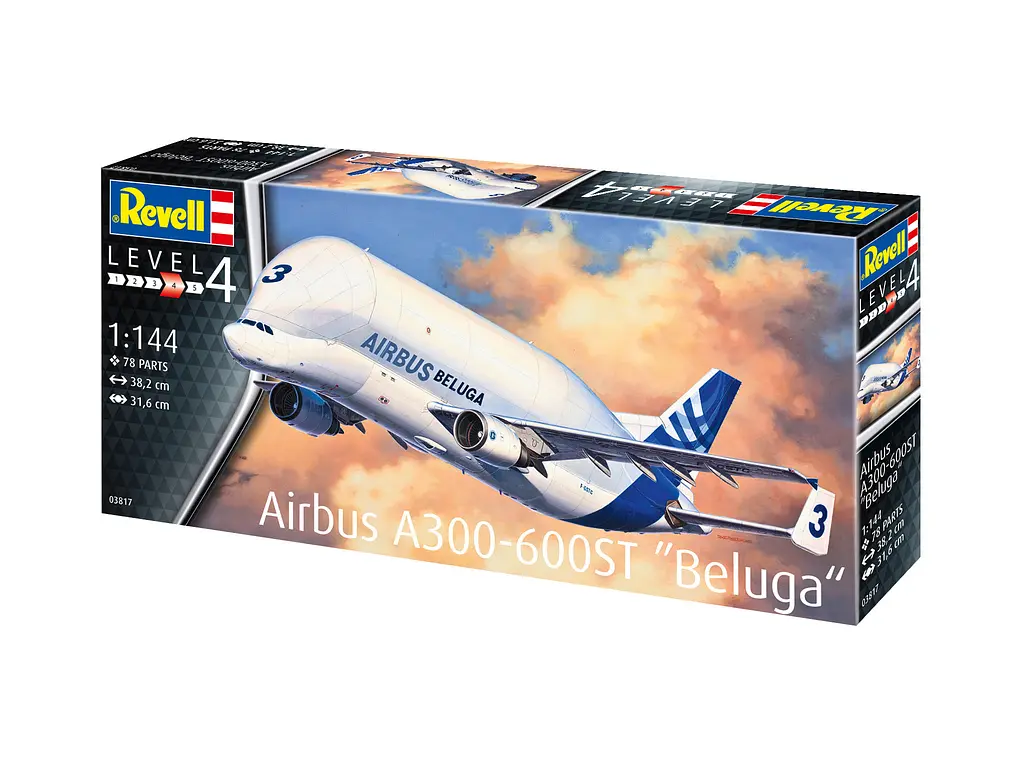 Збірна модель-копія Revell Літак Airbus A300-600ST Beluga 1:144 (RVL-03817) - фото 10