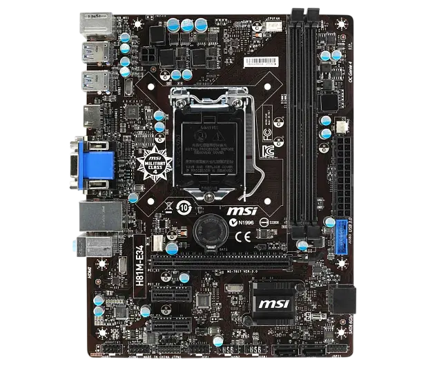 Материнська плата MSI H81M-E34 LGA 1150 (H81M-E34) Б/В - фото 2