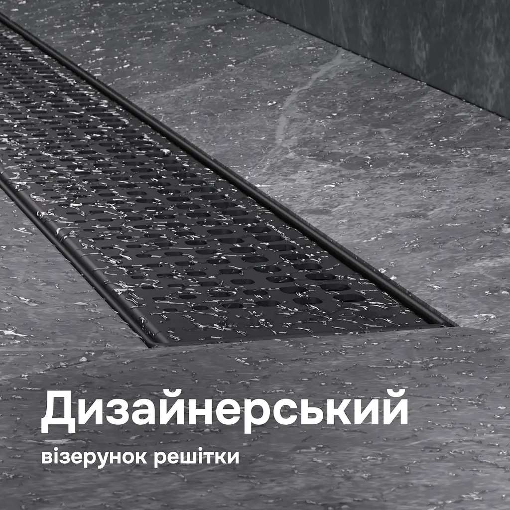 Трап для душу лінійний AM.PM Masterflow Cut Gradient 700 мм, універсальний затвор, чорний (W01SC-P11-070-01BM) - фото 3