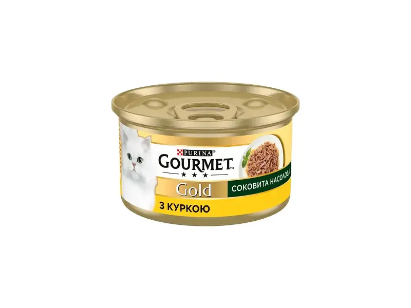 Консерви для котів Purina Gourmet Gold Соковита насолода з куркою 85 г (8445290823342)