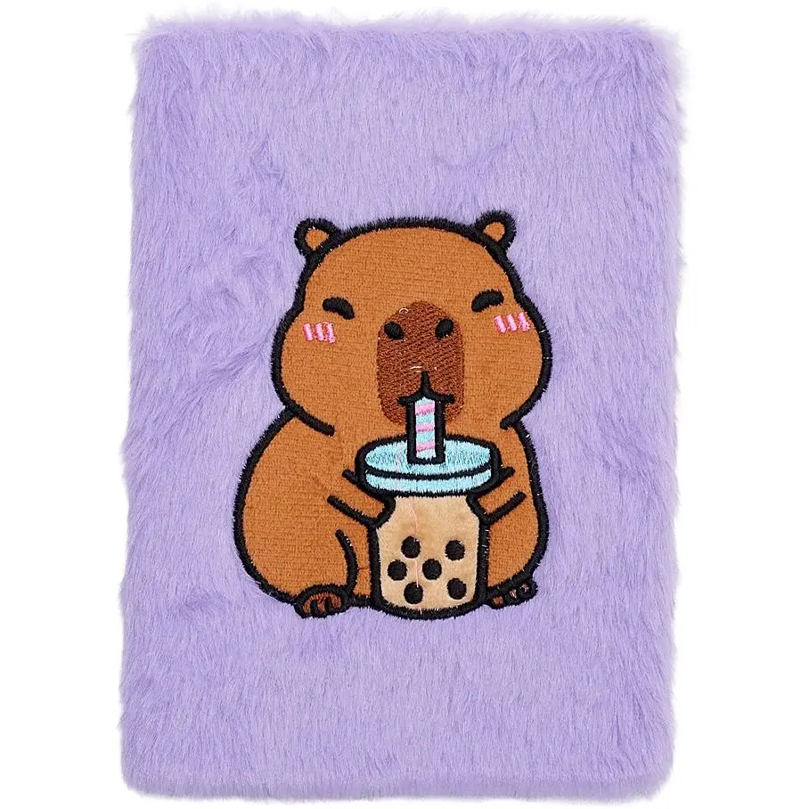 Блокнот А5 ZiBi Capybara 8 Kids Line плюшевый клетка 80 листов (ZB.700022) - фото 4