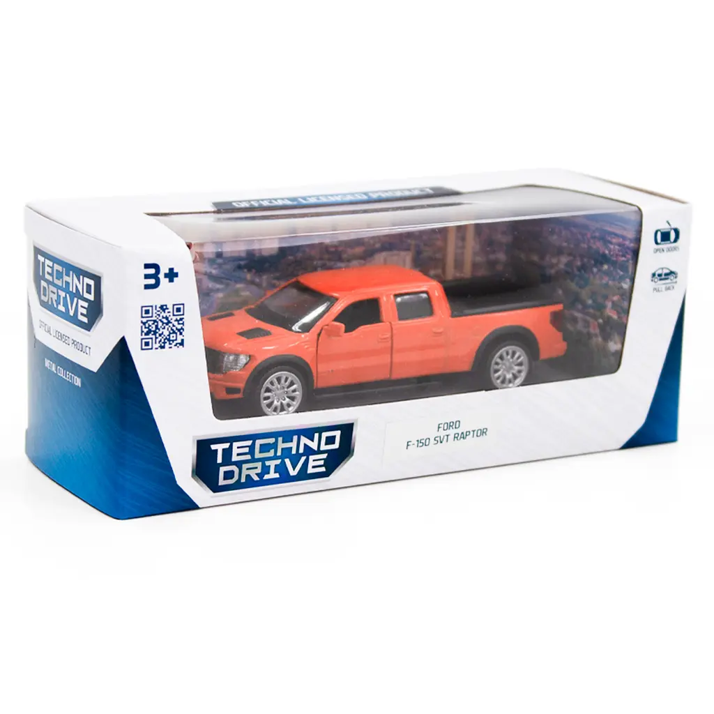 Автомодель TechnoDrive Ford F-150 SVT Raptor помаранчева (250262) - фото 12