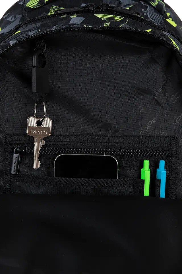 Рюкзак CoolPack Prime Pro Dinopark 21 л 41х31х15 см чорний (F162966) - фото 3