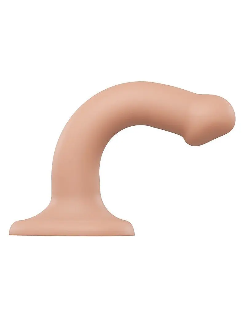 Насадка для страпона Strap-On-Me Dual Density Dildo Flesh M Strap-on-me SO2354 91169 - фото 4