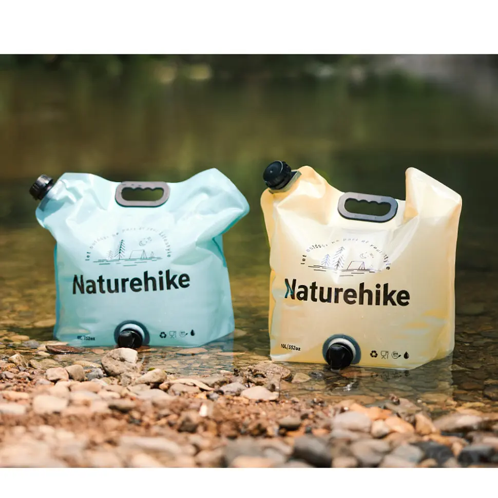 Складаний контейнер для води з поліетилену Naturehike CNK2450CF027, 10 л, жовтий - фото 5