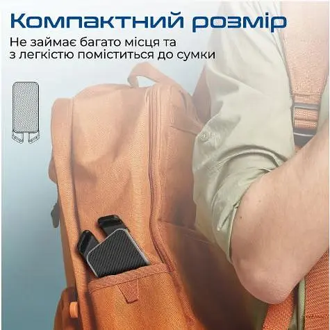 Подставка для ноутбука Promate PocketMount Grey (pocketmount.grey) - фото 4