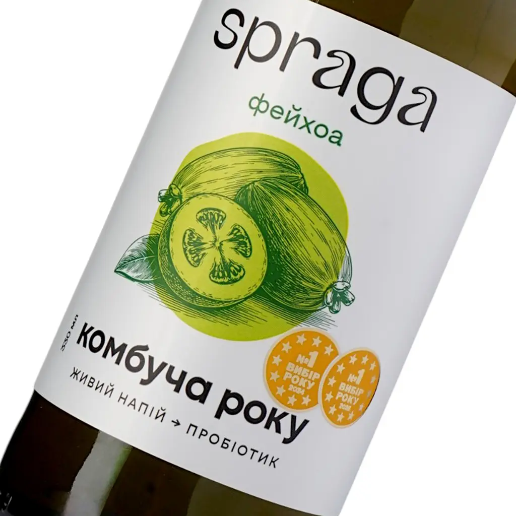 Напій безалкогольний Spraga Комбуча фейхоа 330 мл - фото 6