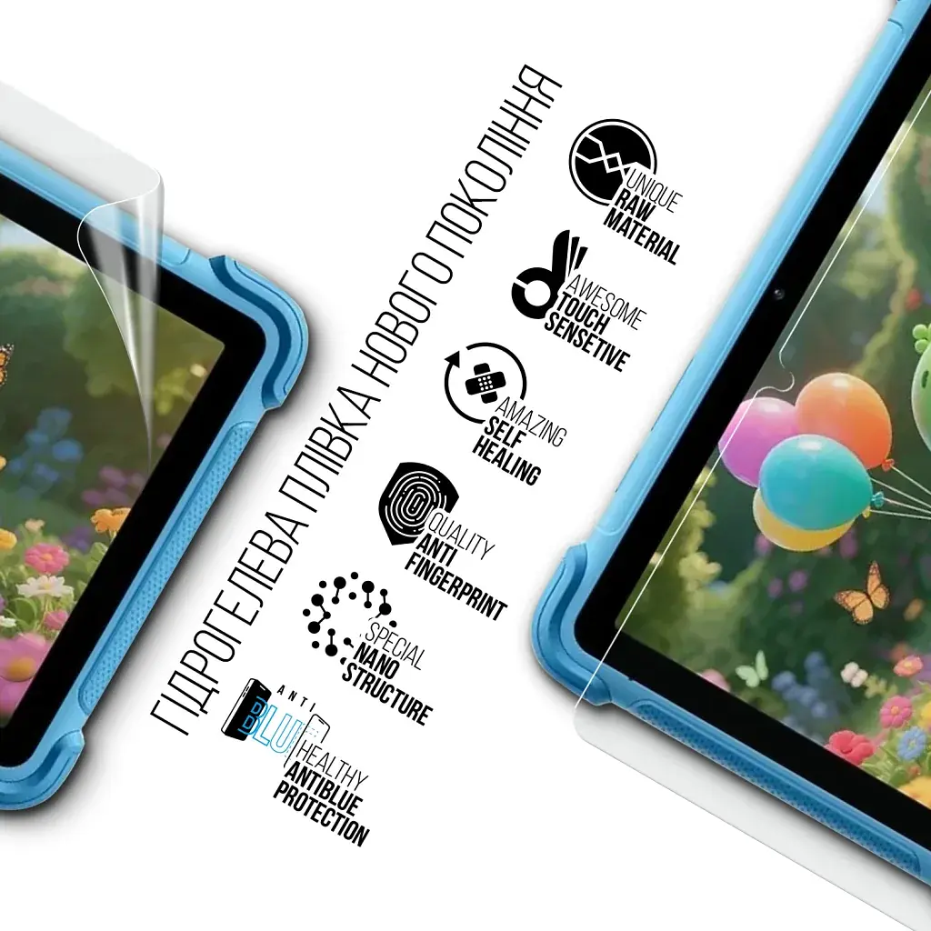 Плівка захисна Armorstandart Anti-Blue hydrogel Blackview Link 1 Kids 8.68inch (ARM93963) - фото 2