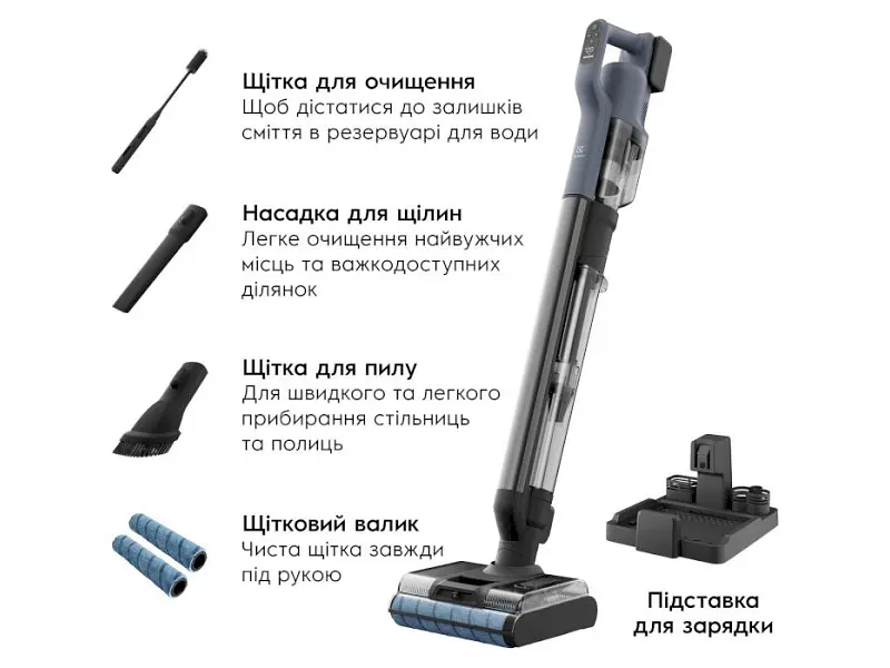 Вертикальний і ручний пилосос Electrolux EW82U1DB 2 в 1 - фото 5